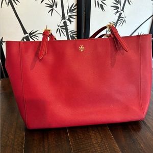 Red Tori Burch Tote